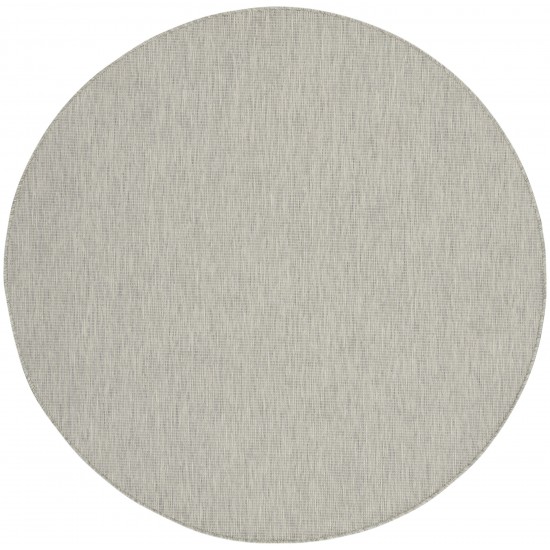 Nourison Positano POS01 Area Rug, Light Grey, 8' x Round