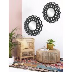 Traditional Lotus Wall Mirror