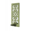 Traditional Green Candle Holder Sconce With Mirror