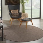 Nourison Positano POS01 Area Rug, Natural, 6' x Round