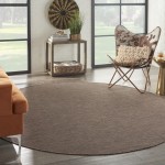 Nourison Positano POS01 Area Rug, Natural, 8' x Round