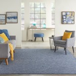 Nourison Positano POS01 Area Rug, Navy/Blue, 10' x 14'