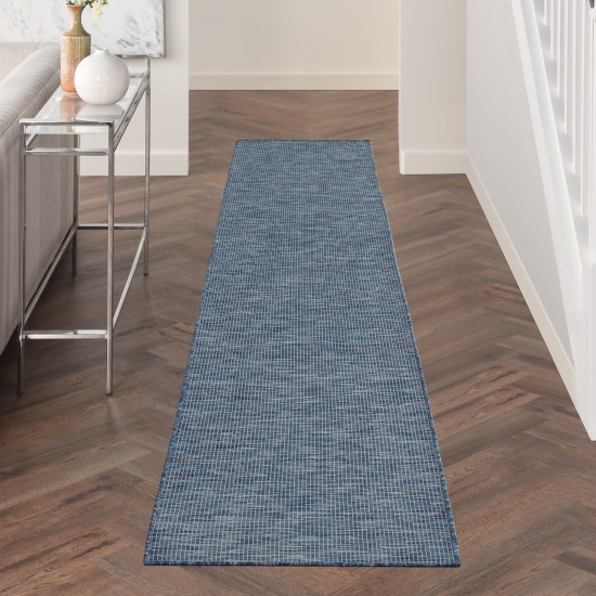 Nourison Positano POS01 Runner Rug, Navy/Blue, 2'2" x 10'