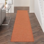 Nourison Positano POS01 Runner Rug, Terracotta, 2'2" x 10'