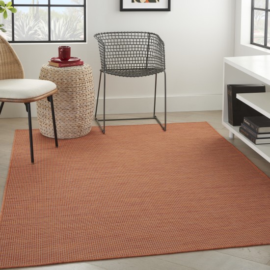 Nourison Positano POS01 Area Rug, Terracotta, 4' x 6'