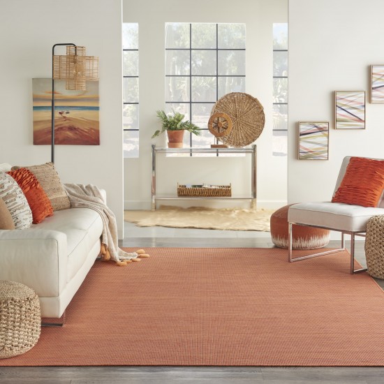 Nourison Positano POS01 Area Rug, Terracotta, 6' x 9'