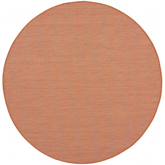 Nourison Positano POS01 Area Rug, Terracotta, 6' x Round