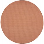 Nourison Positano POS01 Area Rug, Terracotta, 8' x Round