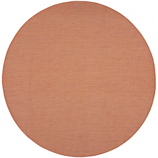 Nourison Positano POS01 Area Rug, Terracotta, 8' x Round