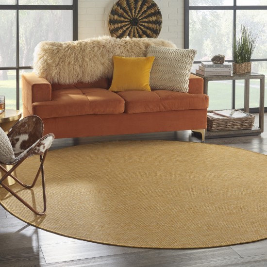 Nourison Positano POS01 Area Rug, Yellow, 8' x Round