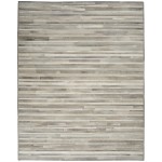 Calvin Klein Home Prairie PRA1 Area Rug, Silver, 10' x 14'