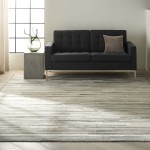 Calvin Klein Home Prairie PRA1 Area Rug, Silver, 8' x 10'