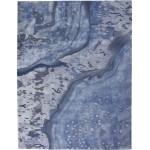 Nourison Prismatic PRS05 Area Rug, Blue, 7'9" x 9'9"