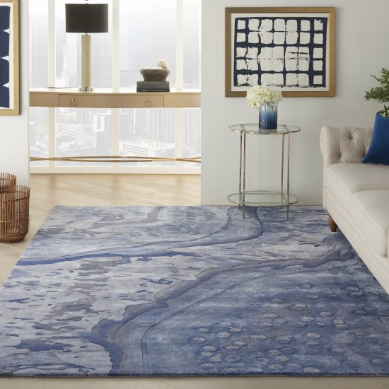 Nourison Prismatic PRS05 Area Rug, Blue, 7'9" x 9'9"