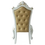 ACME Picardy Side Chair (Set-2), Fabric/PU & Antique Pearl