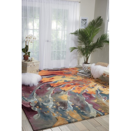 Nourison Prismatic PRS08 Area Rug, Multicolor, 3'9" x 5'9"