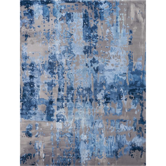 Nourison Prismatic PRS10 Area Rug, Blue/Grey, 8'6" x 11'6"