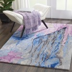 Nourison Prismatic PRS11 Area Rug, Grey/Multicolor, 3'9" x 5'9"