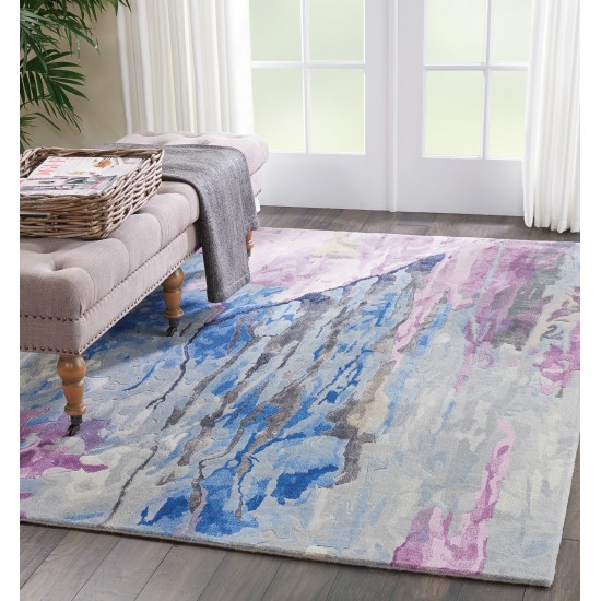 Nourison Prismatic PRS11 Area Rug, Grey/Multicolor, 5'6" x 7'5"