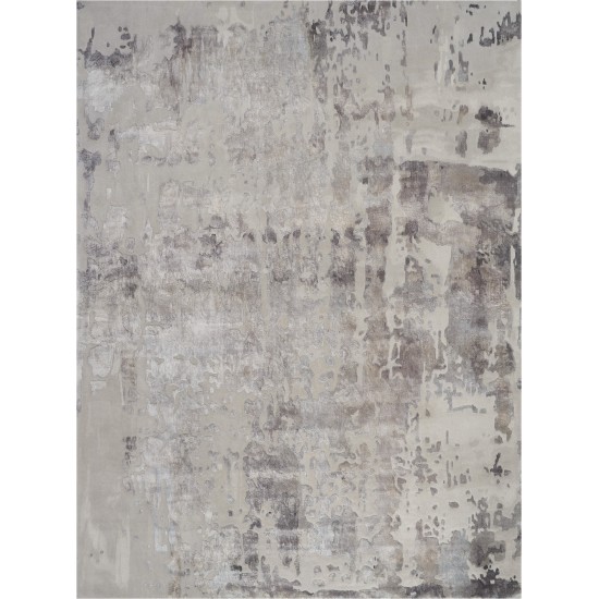 Nourison Prismatic PRS12 Area Rug, Silver/Grey, 8'6" x 11'6"