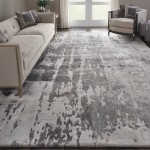 Nourison Prismatic PRS12 Area Rug, Silver/Grey, 9'9" x 13'9"