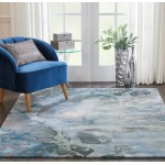 Nourison Prismatic PRS14 Area Rug, Grey/Slate, 5'6" x 7'5"