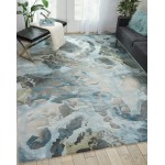 Nourison Prismatic PRS14 Area Rug, Grey/Slate, 7'9" x 9'9"