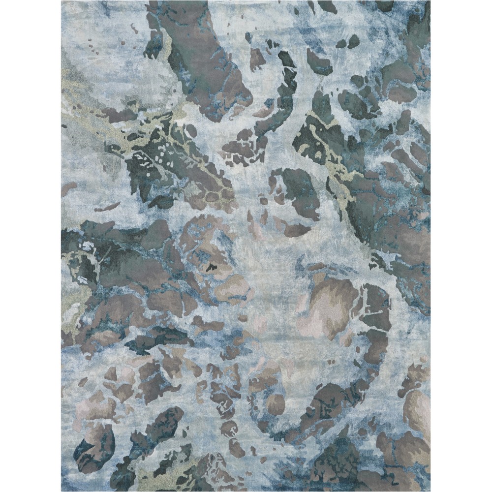 Nourison Prismatic PRS14 Area Rug, Grey/Slate, 8'6" x 11'6"