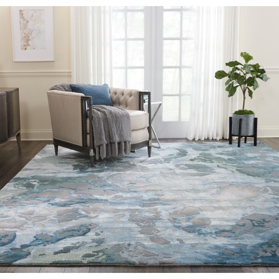 Nourison Prismatic PRS14 Area Rug, Grey/Slate, 8'6" x 11'6"