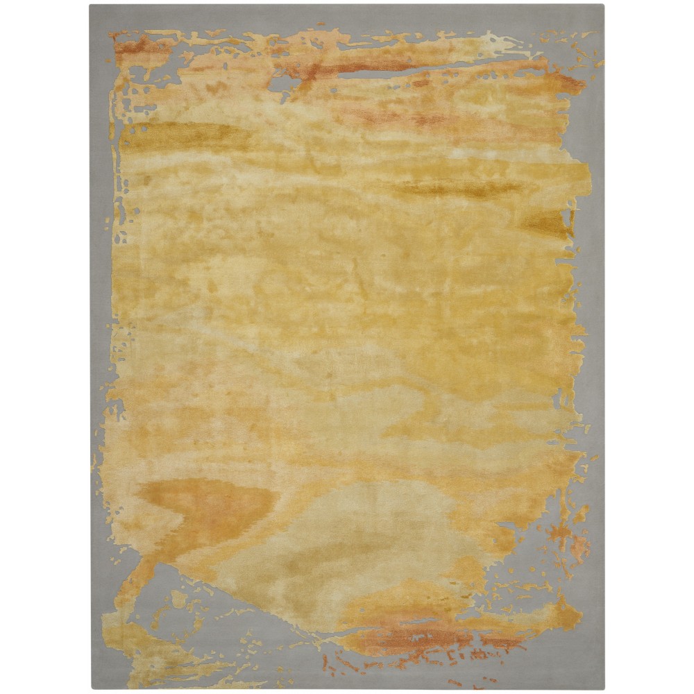 Nourison Prismatic PRS19 Area Rug, Grey/Gold, 8'6" x 11'6"