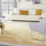 Nourison Prismatic PRS19 Area Rug, Grey/Gold, 8'6" x 11'6"