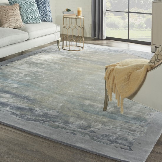 Nourison Prismatic PRS19 Area Rug, Seafoam/Silver, 8'6" x 11'6"