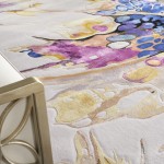 Nourison Prismatic PRS20 Area Rug, Grey/Lilac/Multicolor, 3'9" x 5'9"