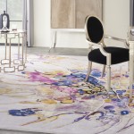 Nourison Prismatic PRS20 Area Rug, Grey/Lilac/Multicolor, 8'6" x 11'6"