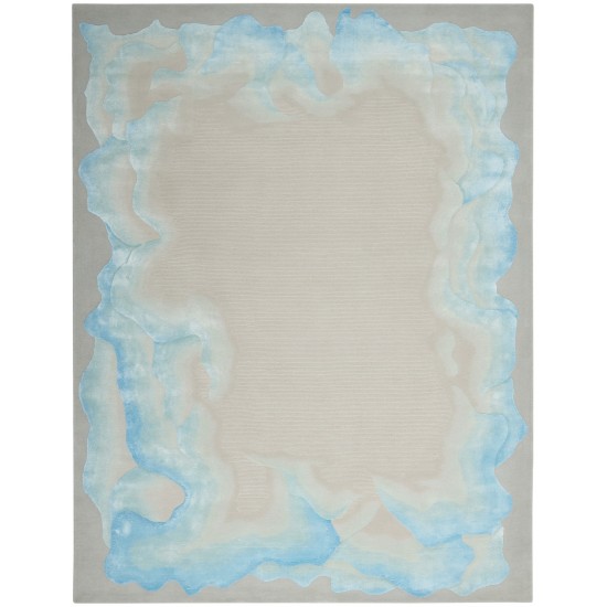 Nourison Prismatic PRS22 Area Rug, Sea Mist Blue, 7'9" x 9'9"