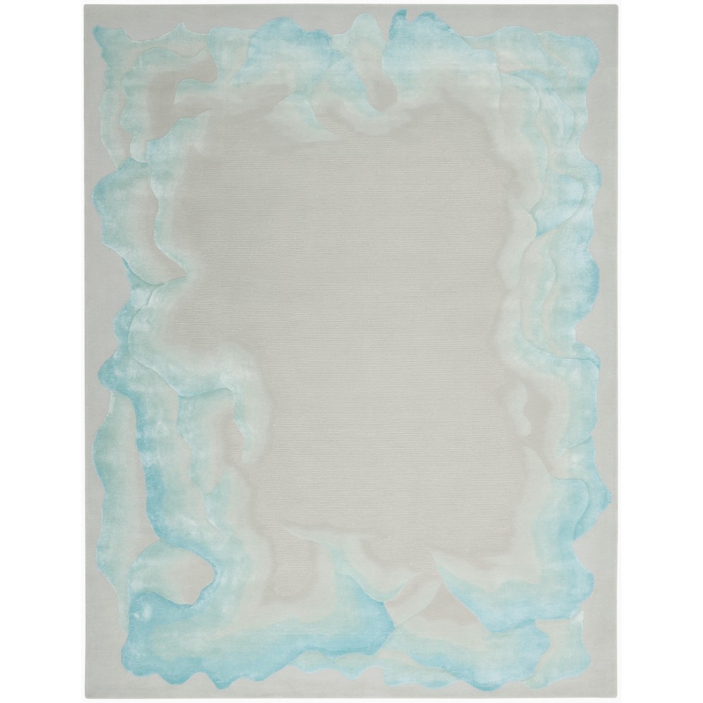 Nourison Prismatic PRS22 Area Rug, Sea Mist Blue, 8'6" x 11'6"