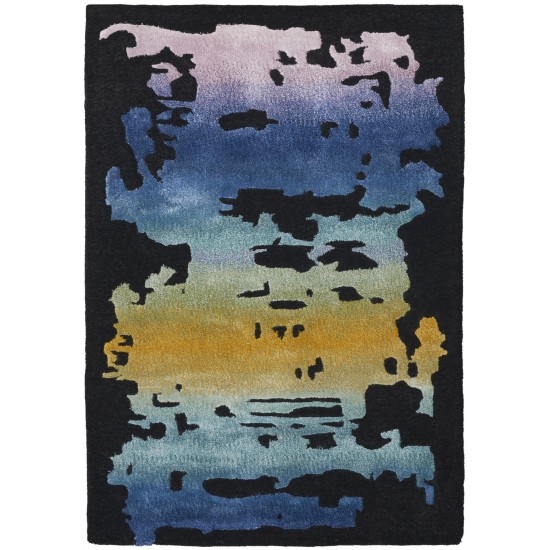 Nourison Prismatic PRS23 Area Rug, Black/Multicolor, 2' x 3'