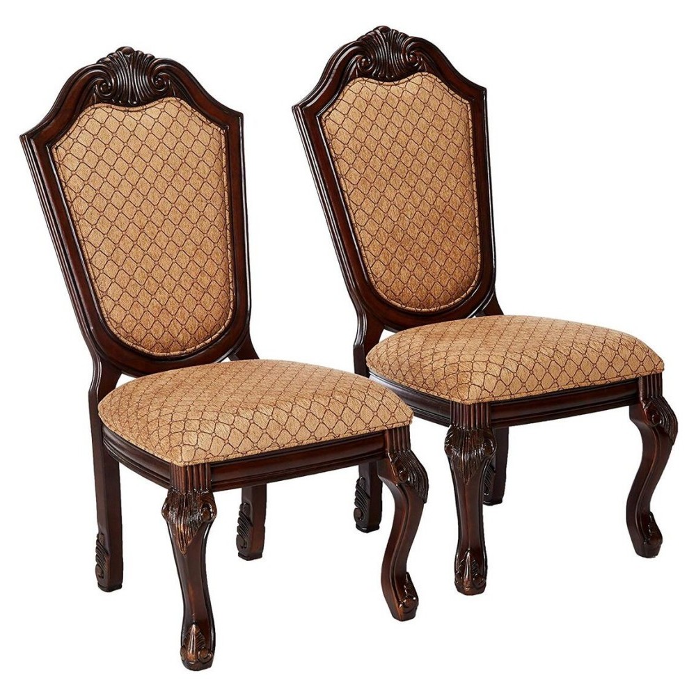 ACME Chateau De Ville Side Chair (Set-2), Espresso