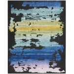 Nourison Prismatic PRS23 Area Rug, Black/Multicolor, 8'6" x 11'6"