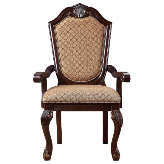 ACME Chateau De Ville Arm Chair (Set-2), Espresso