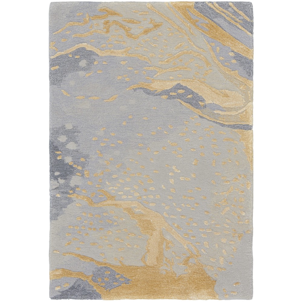 Nourison Prismatic PRS28 Area Rug, Grey/Gold, 2' x 3'