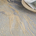 Nourison Prismatic PRS28 Area Rug, Grey/Gold, 7'9" x 9'9"