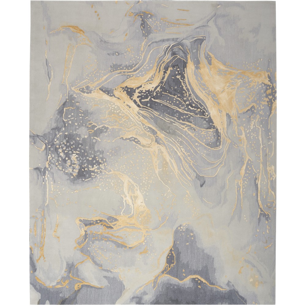 Nourison Prismatic PRS28 Area Rug, Grey/Gold, 9'9" x 13'9" Nourison Prismatic PRS28 Area Rug, Grey/Gold, 9'9" x 13'9"