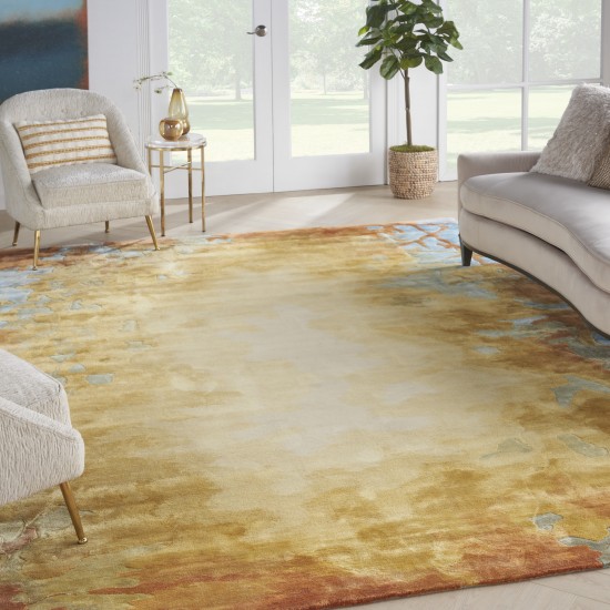 Nourison Prismatic PRS29 Area Rug, Gold/Multicolor, 12' x 15'