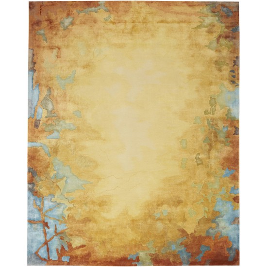 Nourison Prismatic PRS29 Area Rug, Gold/Multicolor, 3'9" x 5'9"