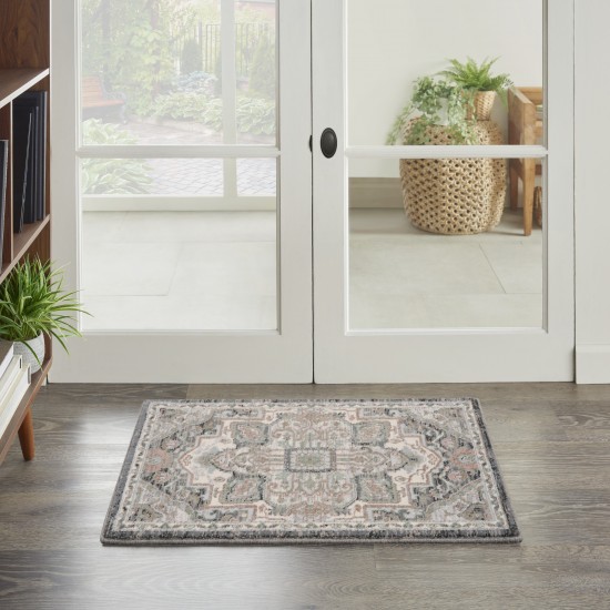 Nourison Parisa PSA01 Area Rug, Grey Sage, 2' x 3'