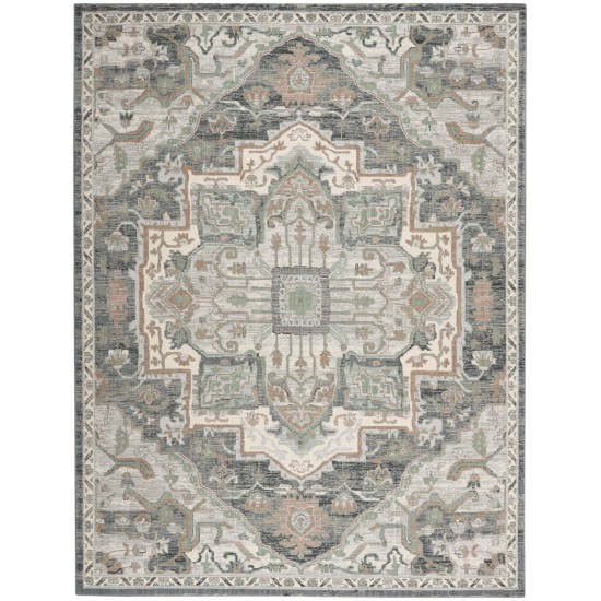 Nourison Parisa PSA01 Area Rug, Grey Sage, 7'9" x 9'9"