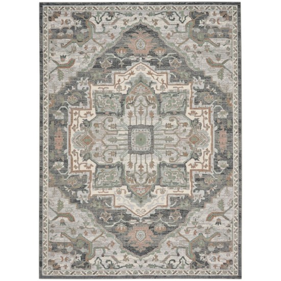 Nourison Parisa PSA01 Area Rug, Grey Sage, 8'6" x 11'6"