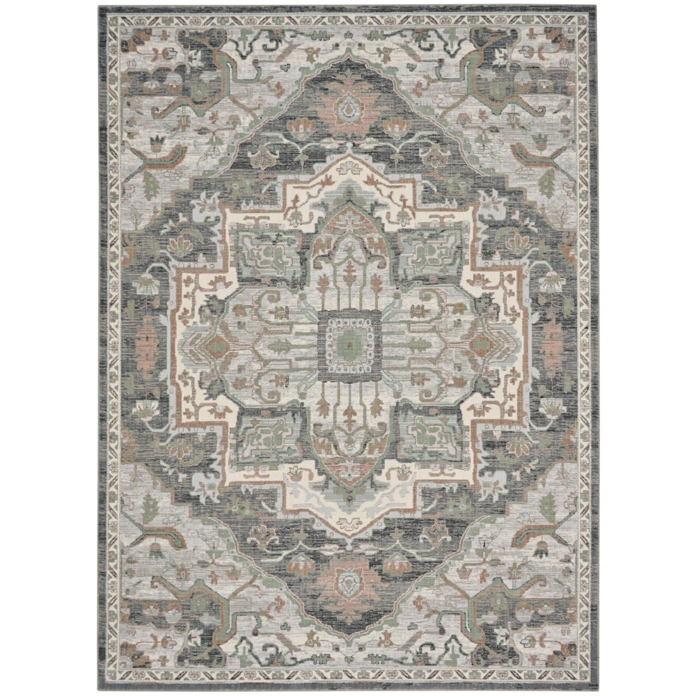 Nourison Parisa PSA01 Area Rug, Grey Sage, 8'6" x 11'6"