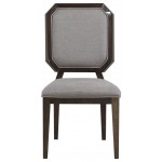 ACME Selma Side Chair (Set-2), Gray Fabric & Tobacco